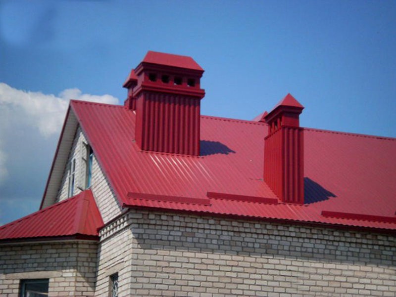 Фото крыши с профнастилом фото
